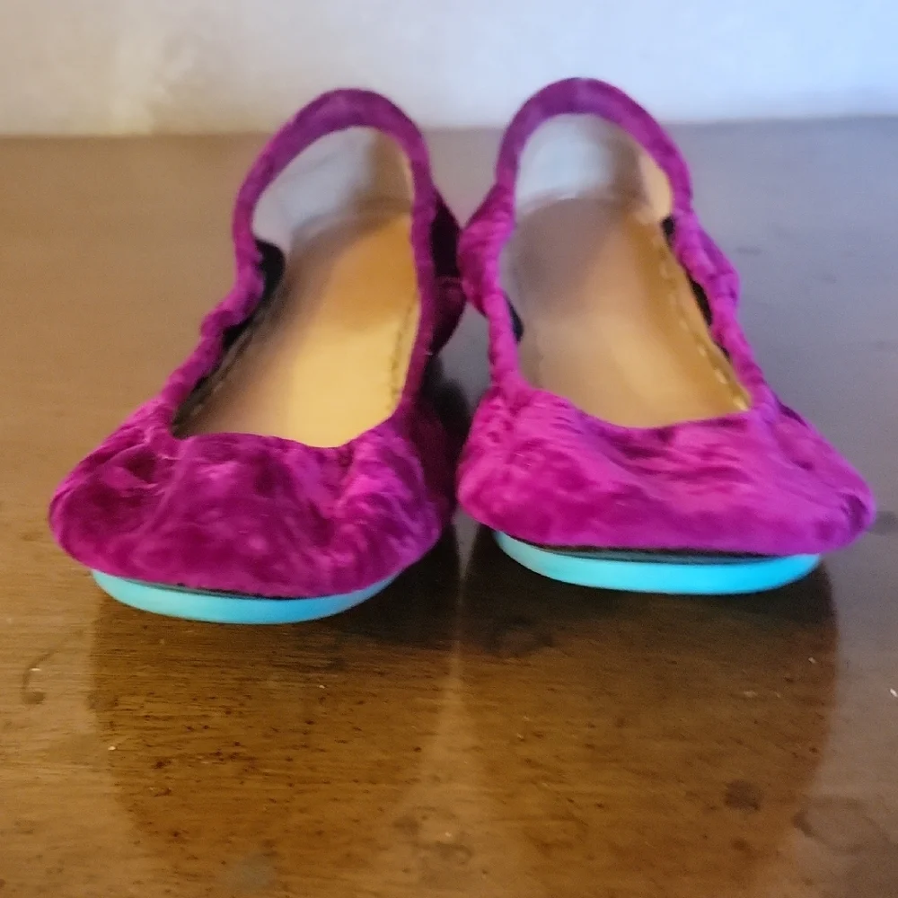Tieks Tyrian Velvet Flats 8 - Picture 2 of 6